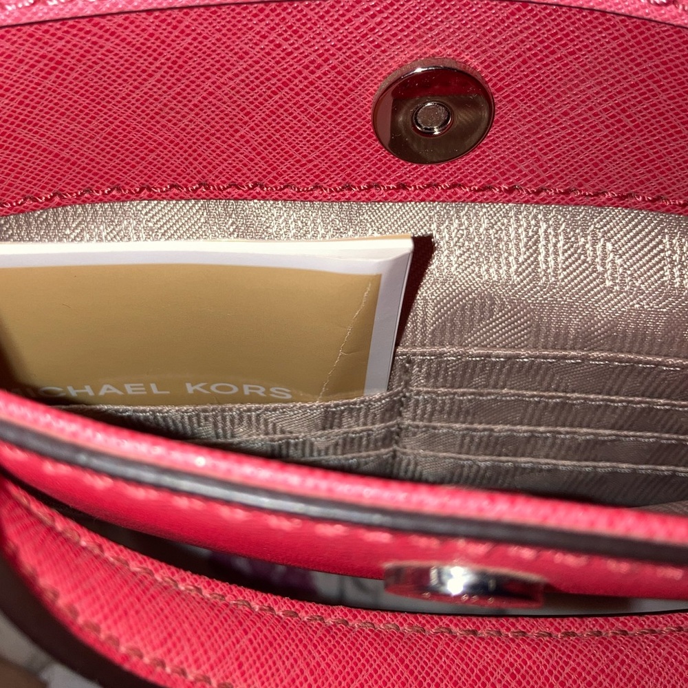 🍉🍉MIchael Kors 🍉🍉Colorblock Coral/Watermelon - Picture 11 of 15